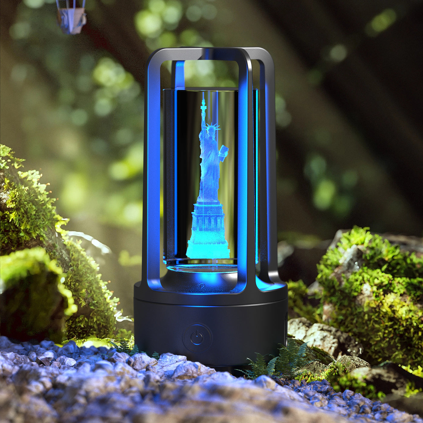 Creative 2-in-1 Audio Acrylic Crystal Lamp And Bluetooth Speaker Valentine's Day Gift Touch Night Lamp - Essential Grove