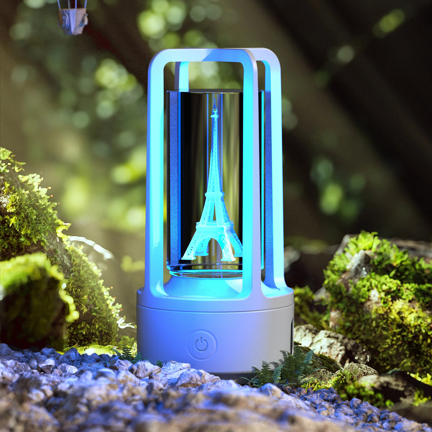Creative 2-in-1 Audio Acrylic Crystal Lamp And Bluetooth Speaker Valentine's Day Gift Touch Night Lamp - Essential Grove