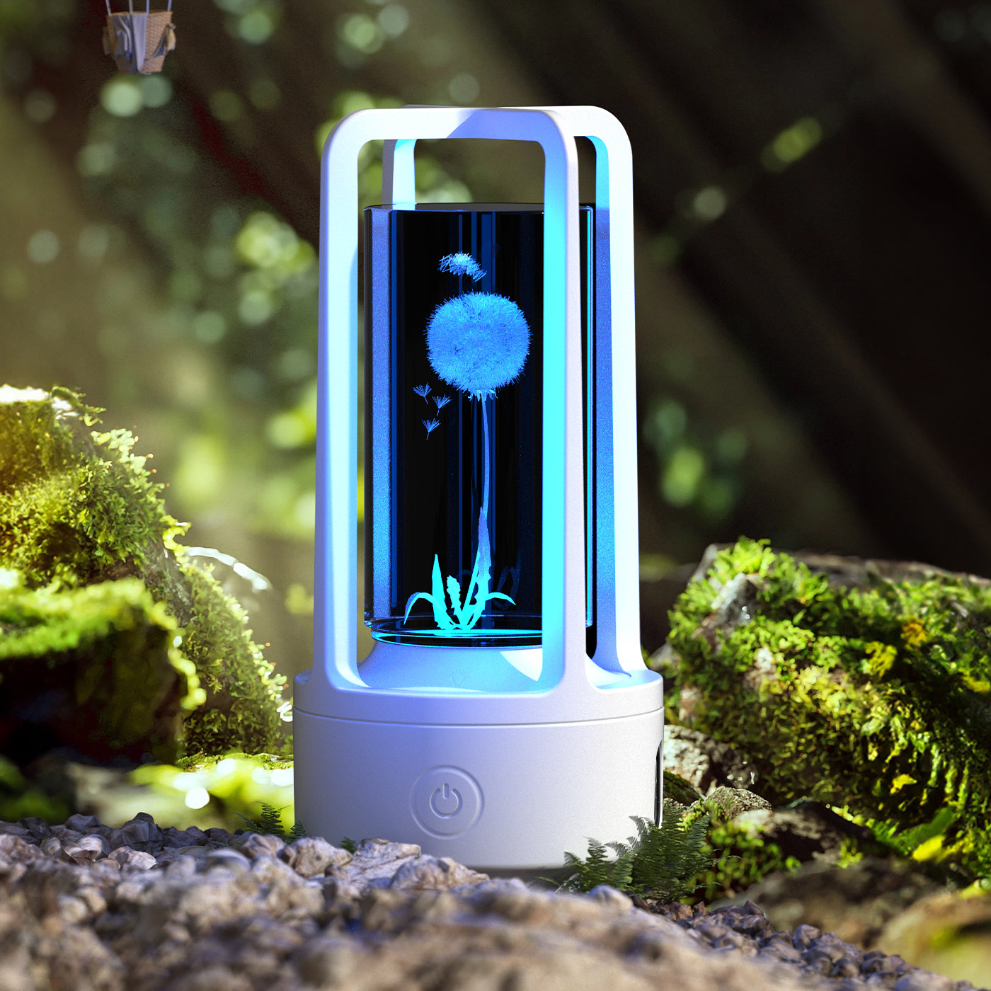 Creative 2-in-1 Audio Acrylic Crystal Lamp And Bluetooth Speaker Valentine's Day Gift Touch Night Lamp - Essential Grove