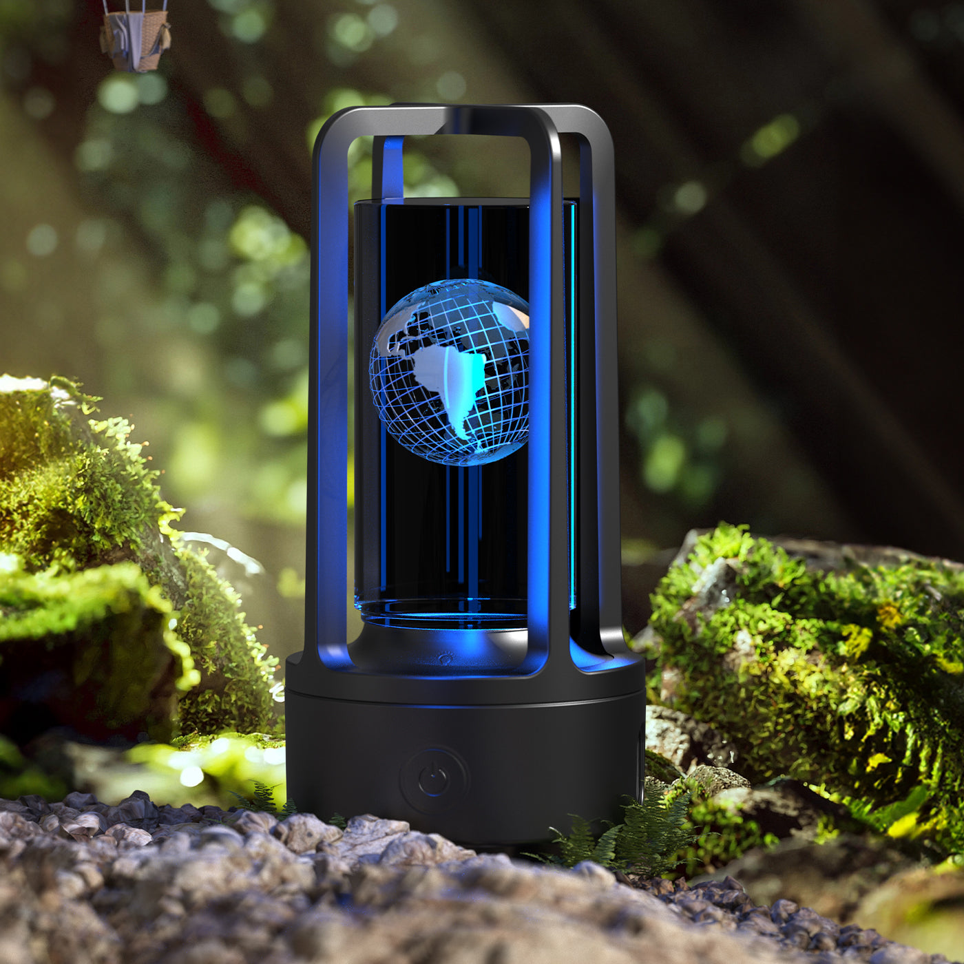 Creative 2-in-1 Audio Acrylic Crystal Lamp And Bluetooth Speaker Valentine's Day Gift Touch Night Lamp - Essential Grove
