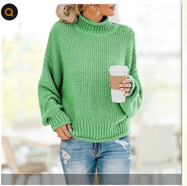 Women’s Solid Knit Turtleneck Sweater