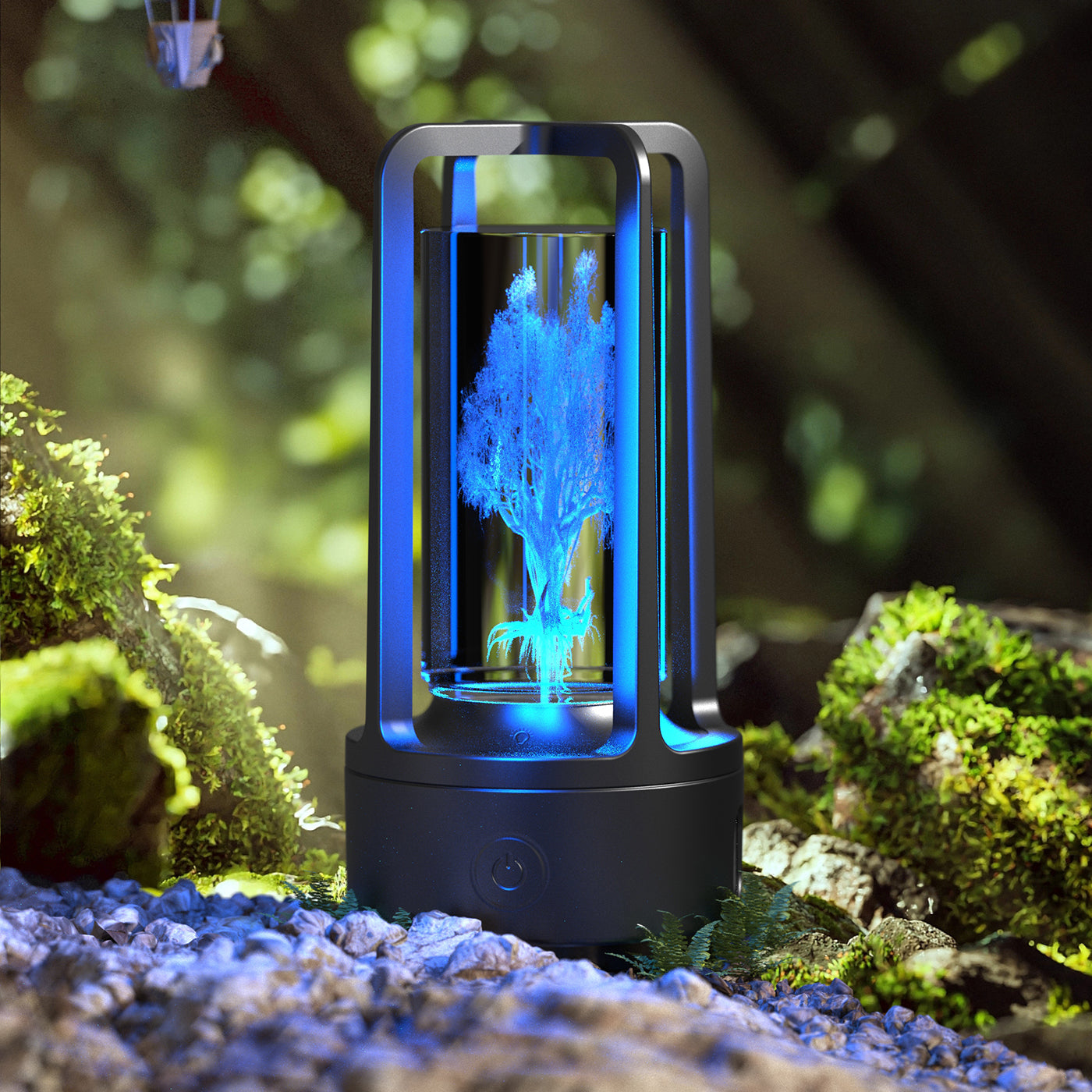 Creative 2-in-1 Audio Acrylic Crystal Lamp And Bluetooth Speaker Valentine's Day Gift Touch Night Lamp - Essential Grove