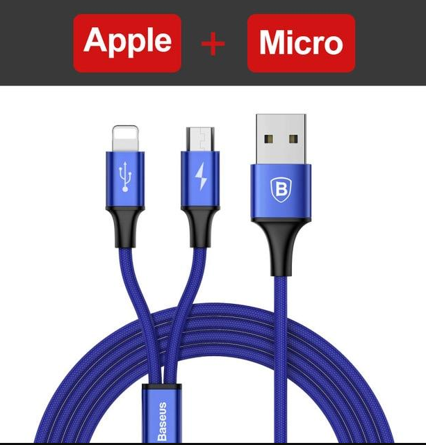 3-in-1 USB Charging Cable (Type-C, Lightning & Micro-USB) - Essential Grove