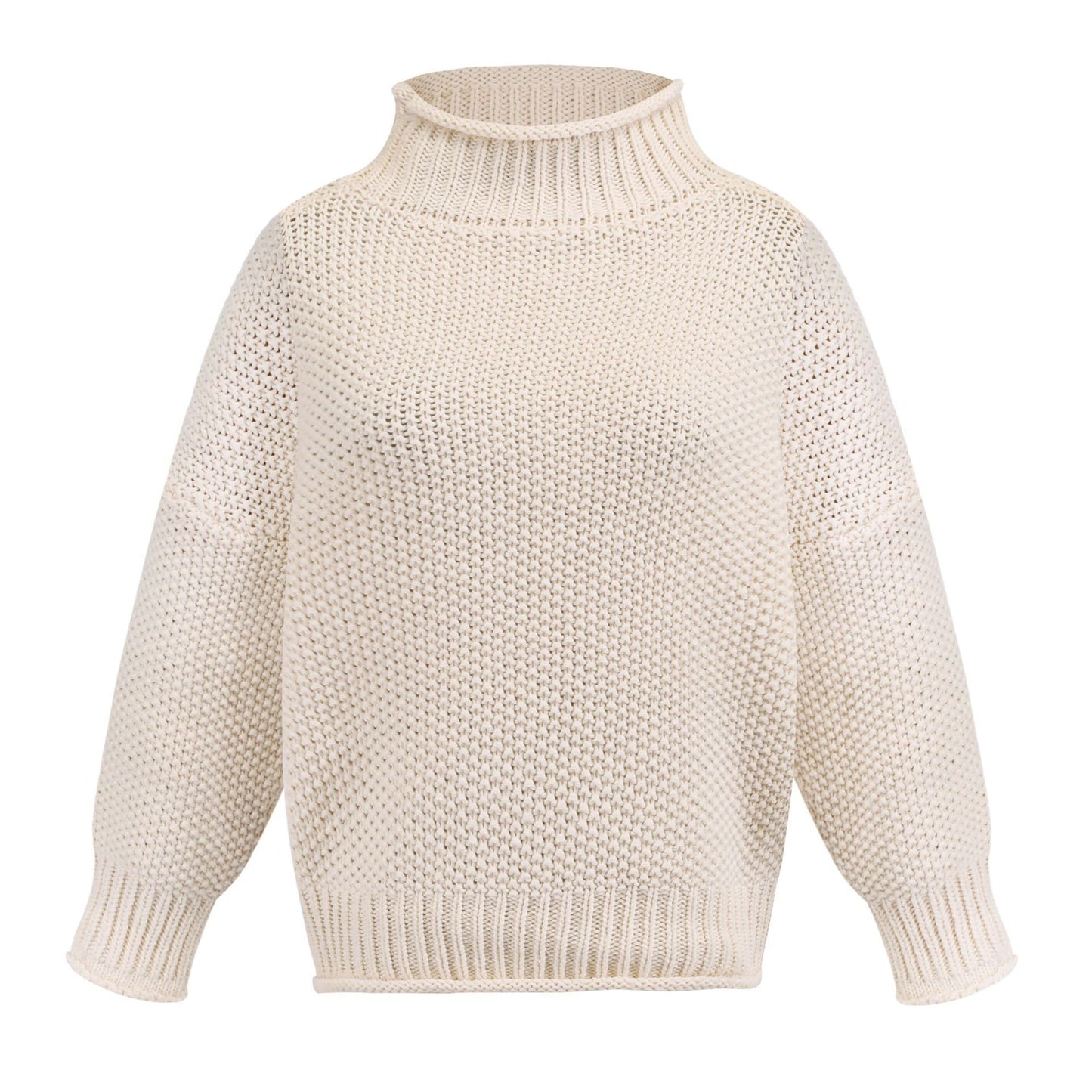 Women’s Solid Knit Turtleneck Sweater