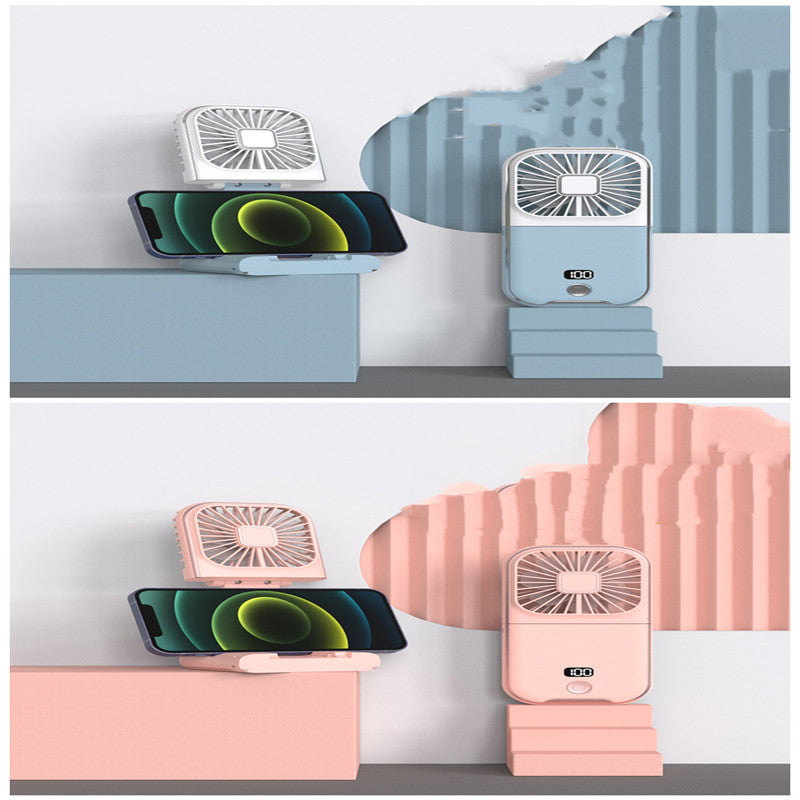 Portable Digital Display Folding Handheld Fan