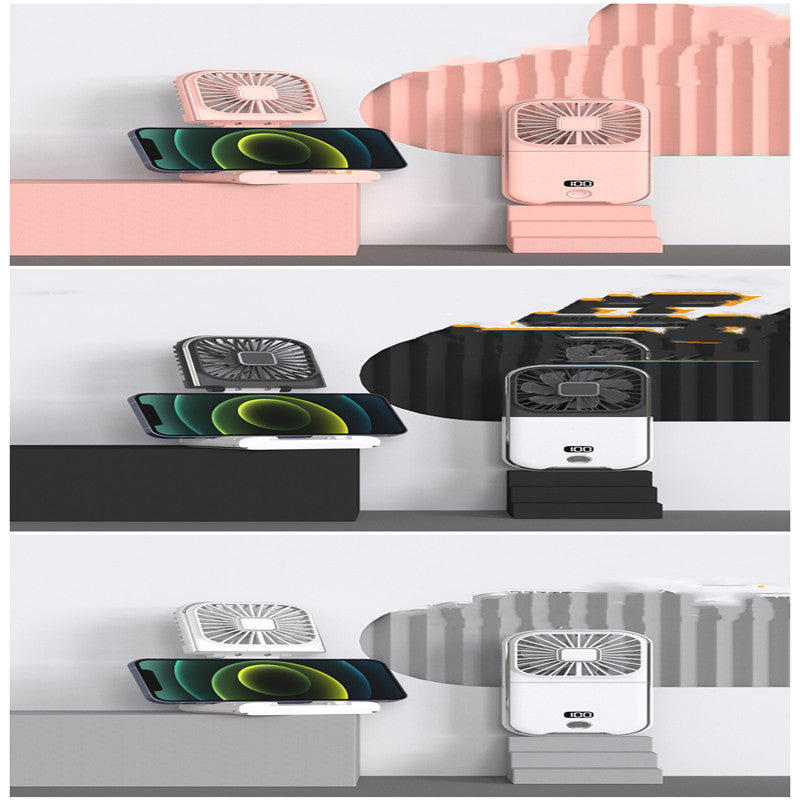 Portable Digital Display Folding Handheld Fan