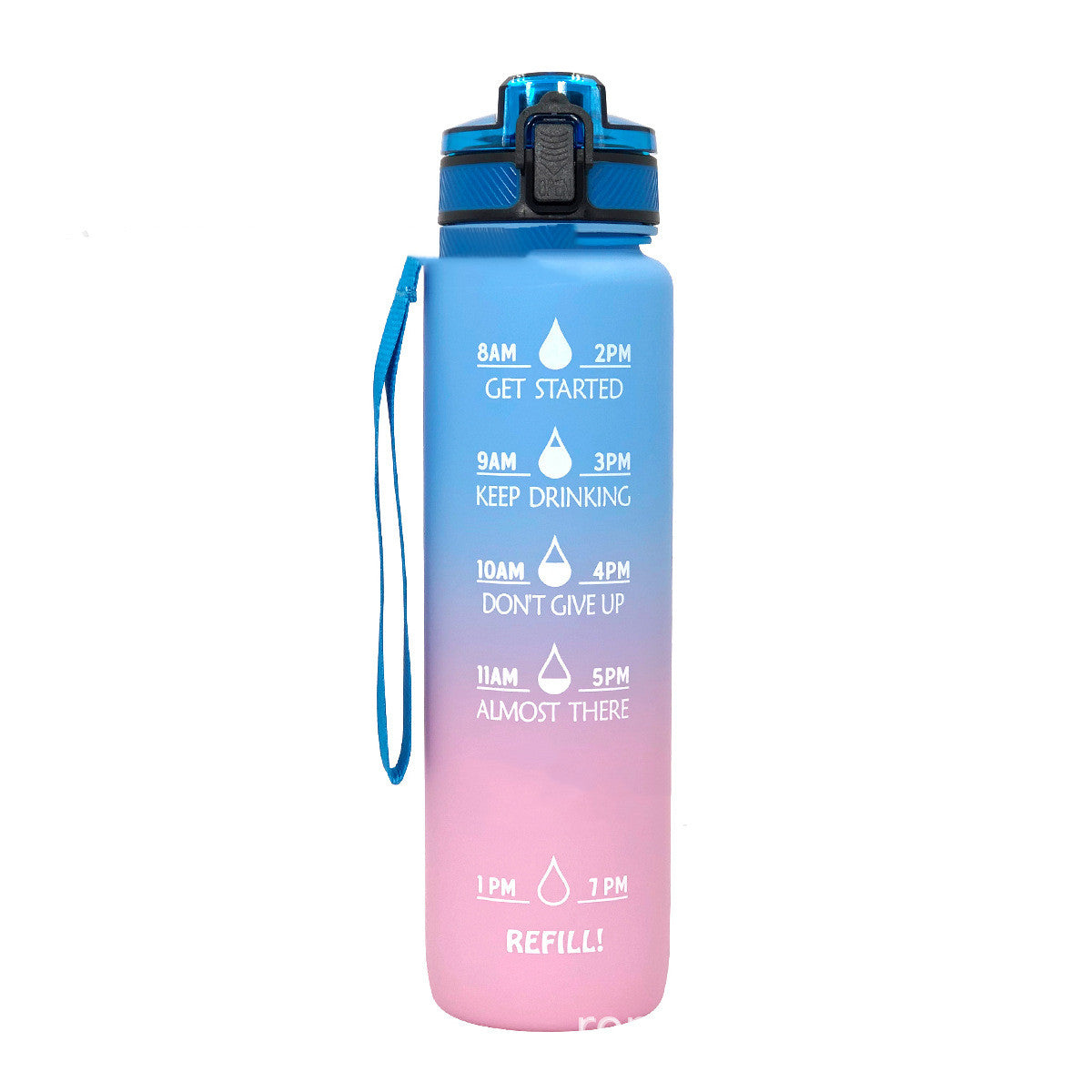 Sports Frosted Gradient Water Bottle - Essential Grove