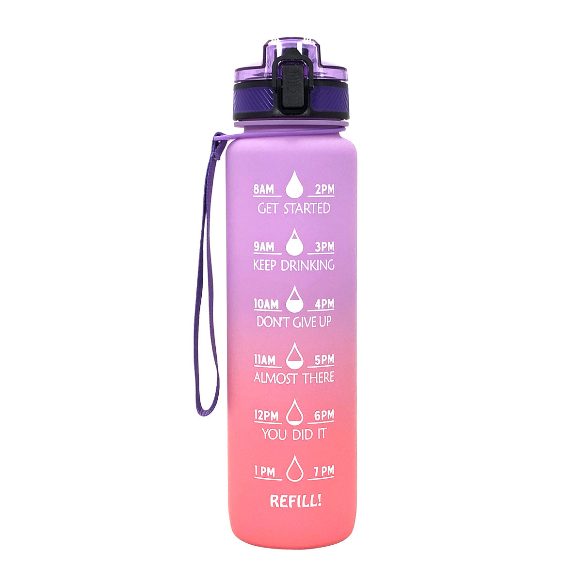 Sports Frosted Gradient Water Bottle - Essential Grove