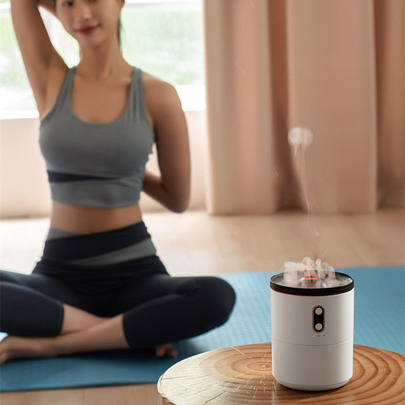 USB Volcanic Flame Aroma Essential Oil Diffuser