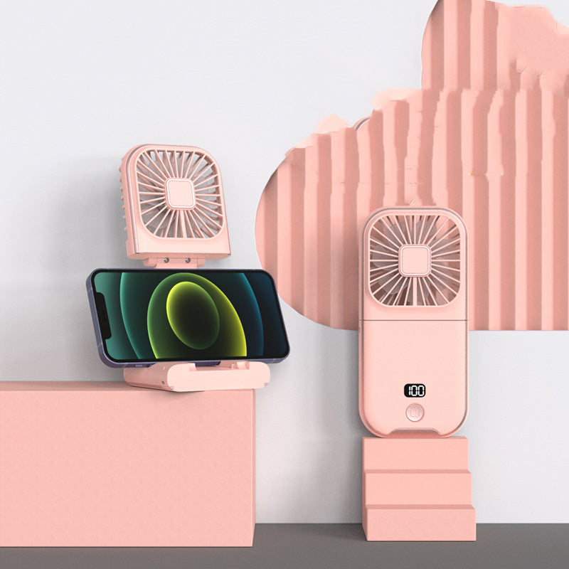 Portable Digital Display Folding Handheld Fan