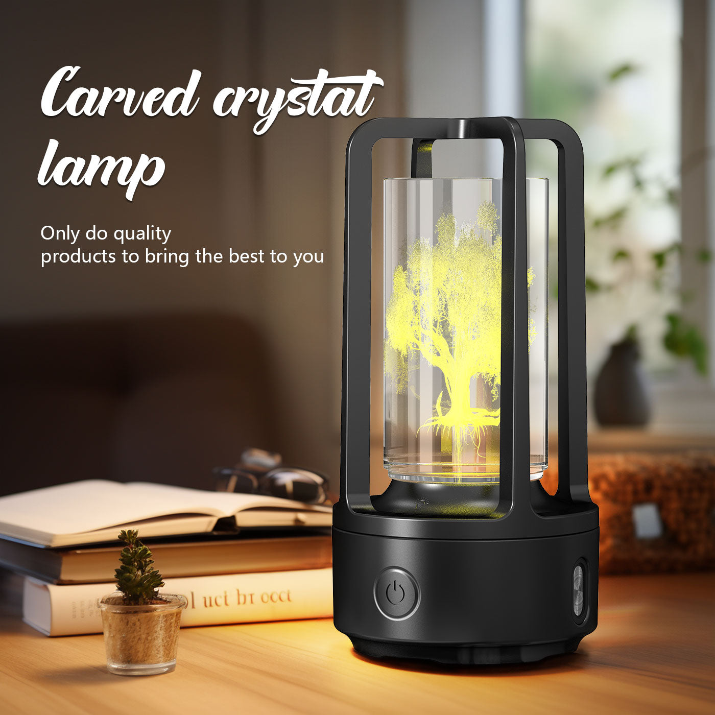 Creative 2-in-1 Audio Acrylic Crystal Lamp And Bluetooth Speaker Valentine's Day Gift Touch Night Lamp - Essential Grove