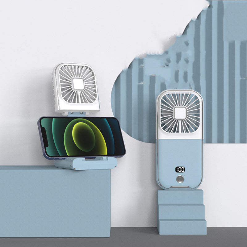 Portable Digital Display Folding Handheld Fan