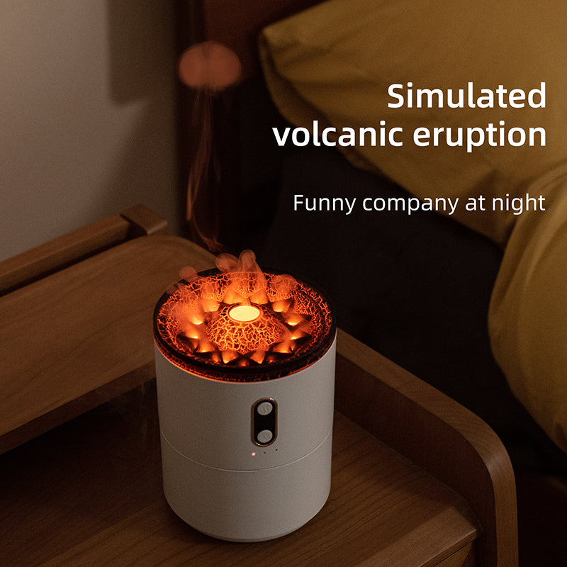 USB Volcanic Flame Aroma Essential Oil Diffuser