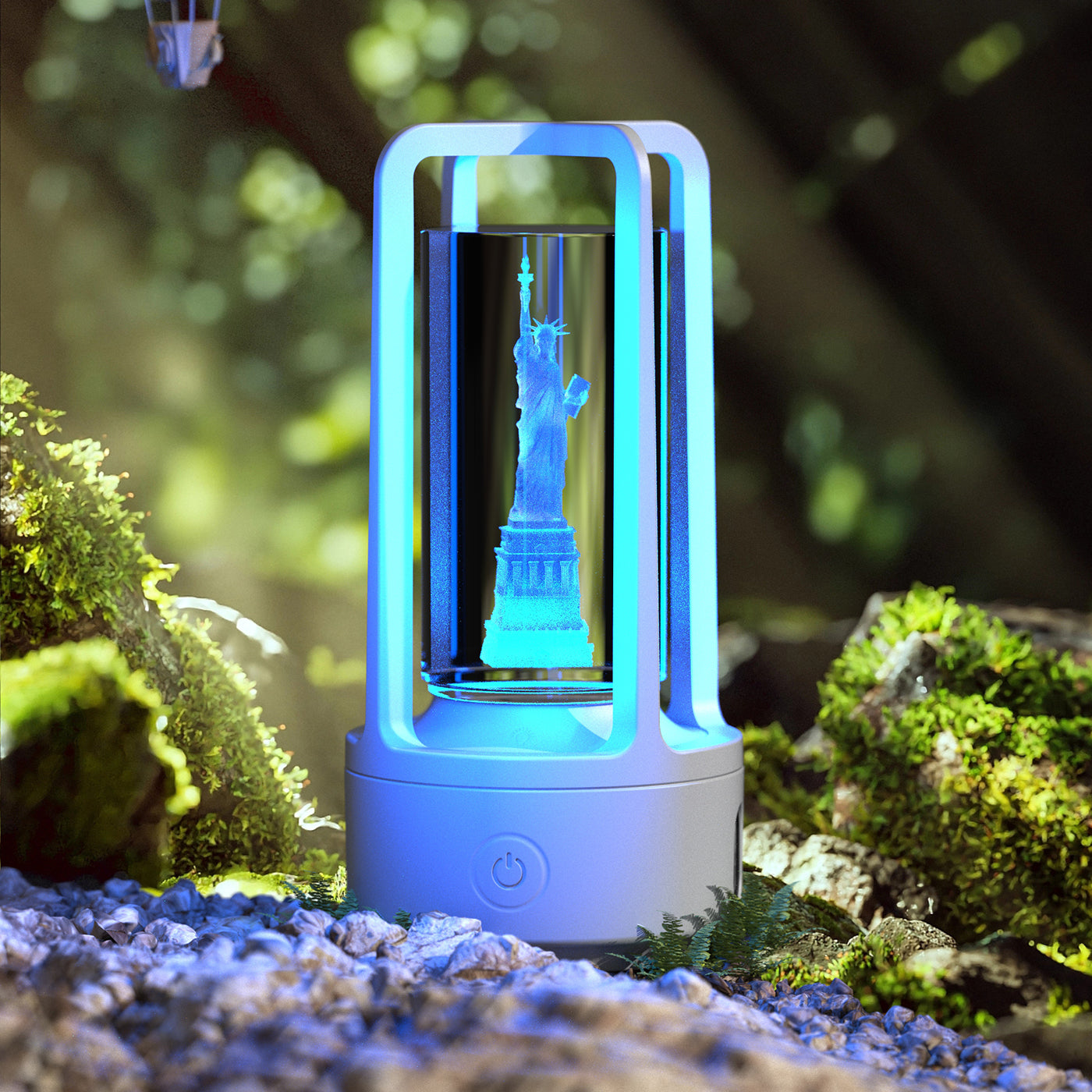 Creative 2-in-1 Audio Acrylic Crystal Lamp And Bluetooth Speaker Valentine's Day Gift Touch Night Lamp - Essential Grove