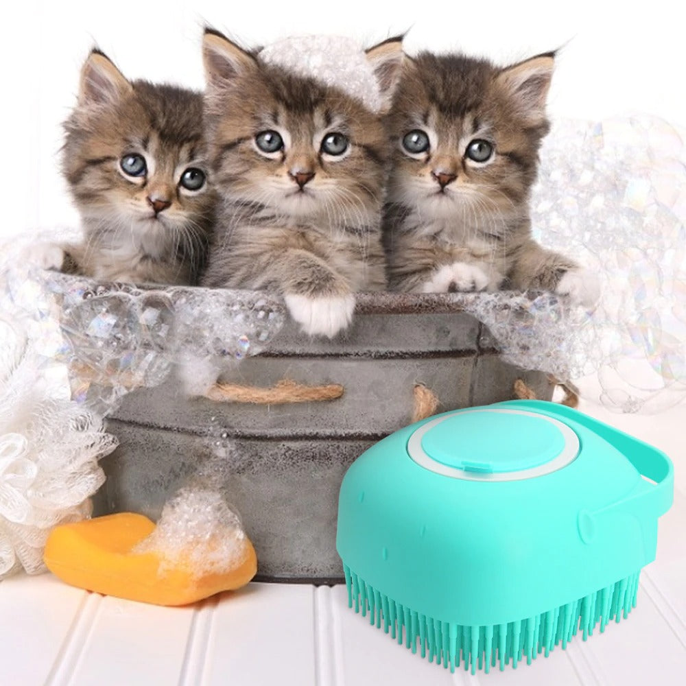 Soft Silicone Pet Bathing Massager Brush