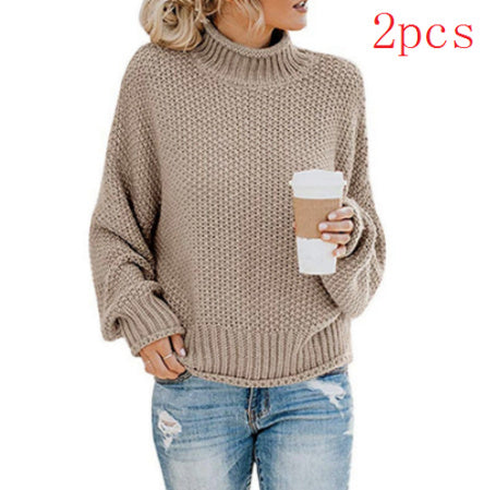 Women’s Solid Knit Turtleneck Sweater