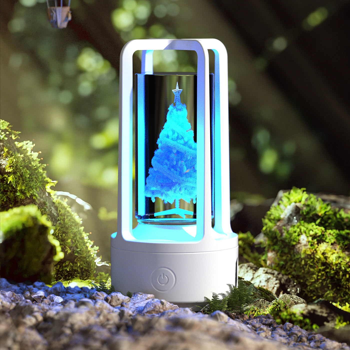 Creative 2-in-1 Audio Acrylic Crystal Lamp And Bluetooth Speaker Valentine's Day Gift Touch Night Lamp - Essential Grove