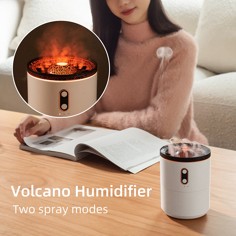 USB Volcanic Flame Aroma Essential Oil Diffuser