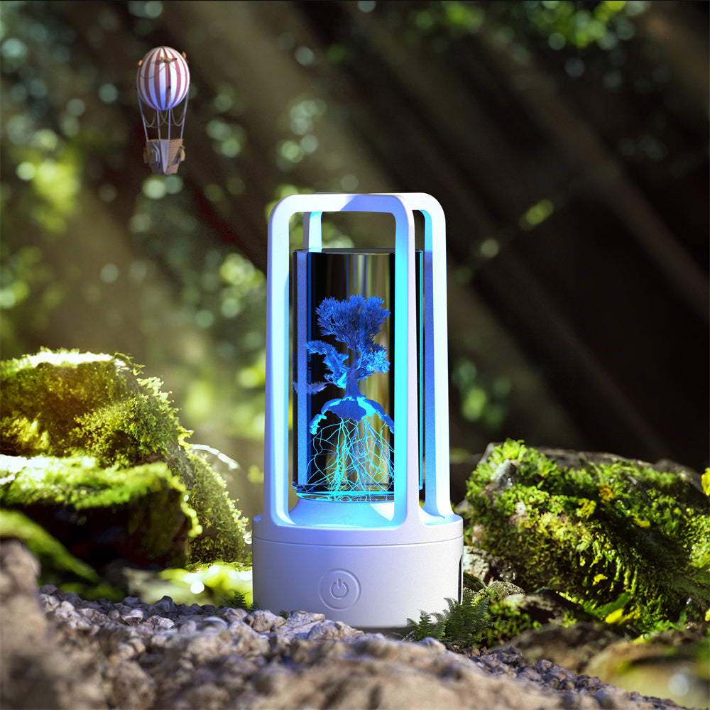Creative 2-in-1 Audio Acrylic Crystal Lamp And Bluetooth Speaker Valentine's Day Gift Touch Night Lamp - Essential Grove