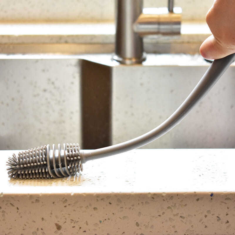 Long Handle Cleaning Brush For Cups And Bottles - Essential Grove