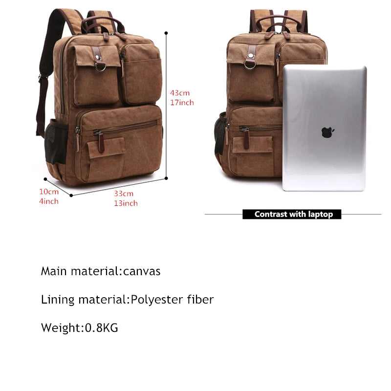 Men Canvas Shoulder Bag - Essential Grove