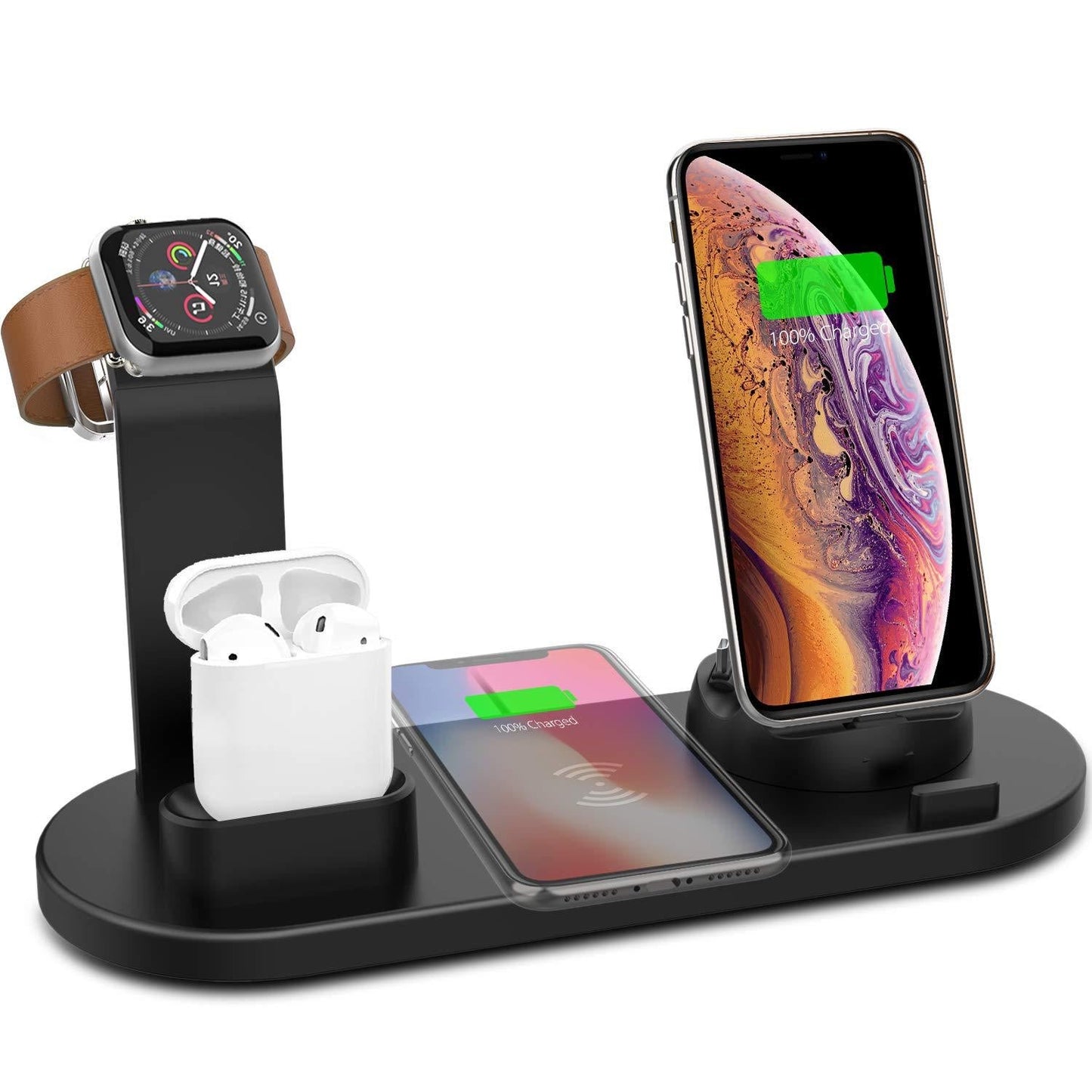 4-In-1 Wireless Fast Charging Stand For iPhone - Essential Grove