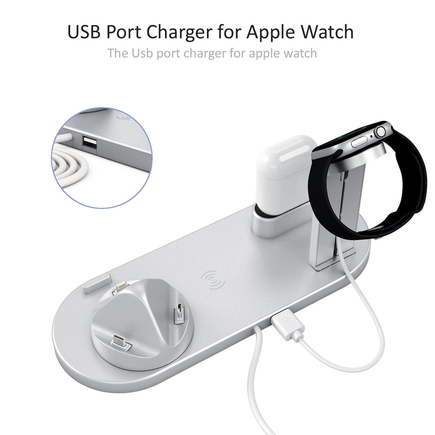4-In-1 Wireless Fast Charging Stand For iPhone - Essential Grove