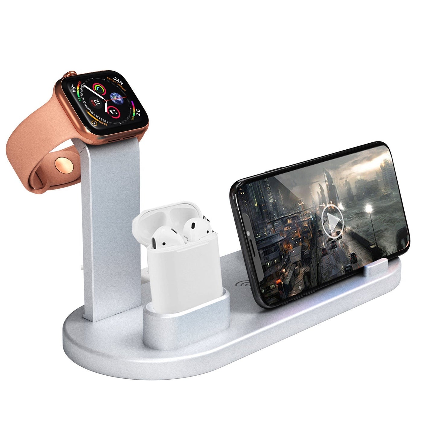4-In-1 Wireless Fast Charging Stand For iPhone - Essential Grove