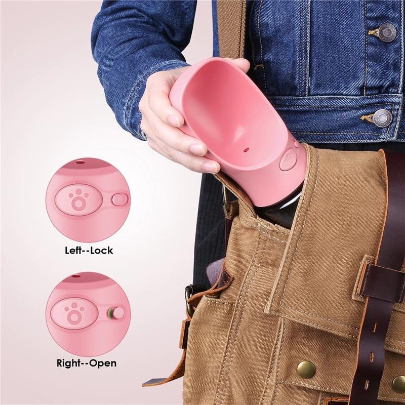 Portable Pet Dog Water Bottle - 350ml (11.8oz), 550ml (18.6oz) - Essential Grove