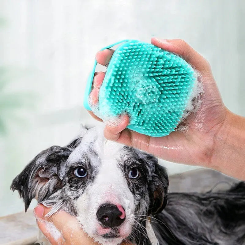 Soft Silicone Pet Bathing Massager Brush