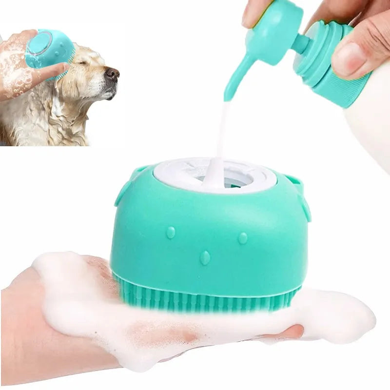 Soft Silicone Pet Bathing Massager Brush