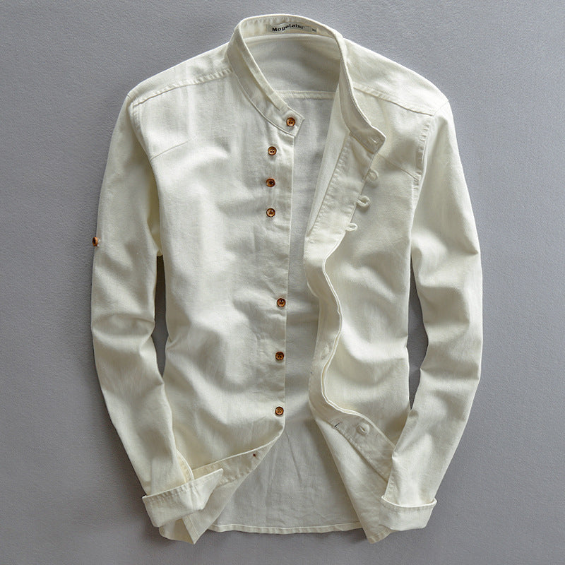 Men's Chinese Style Casual Linen Shirt