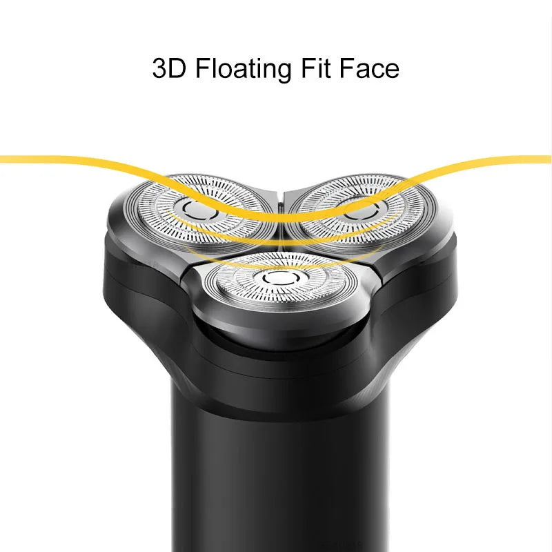 XIAOMI MIJIA S300 Electric Shaver Dry Wet Shavers Triple Blade IPX7 Waterproof Beard Trimmer trimer Cutter For Men Razor Machine - Essential Grove