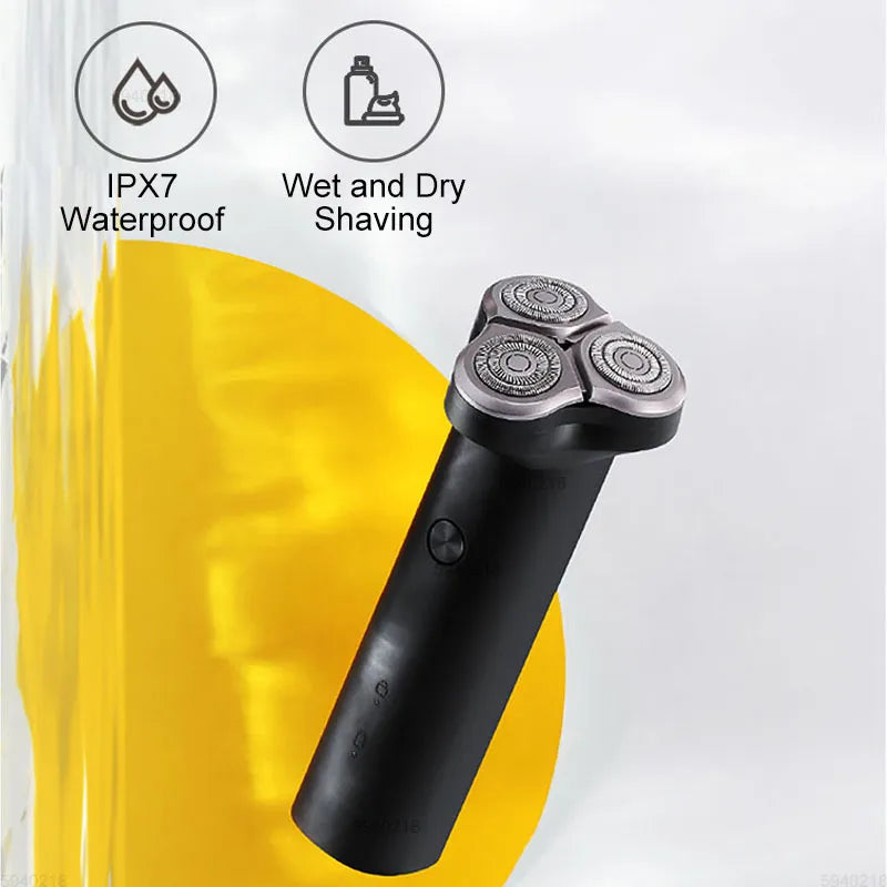 XIAOMI MIJIA S300 Electric Shaver Dry Wet Shavers Triple Blade IPX7 Waterproof Beard Trimmer trimer Cutter For Men Razor Machine - Essential Grove