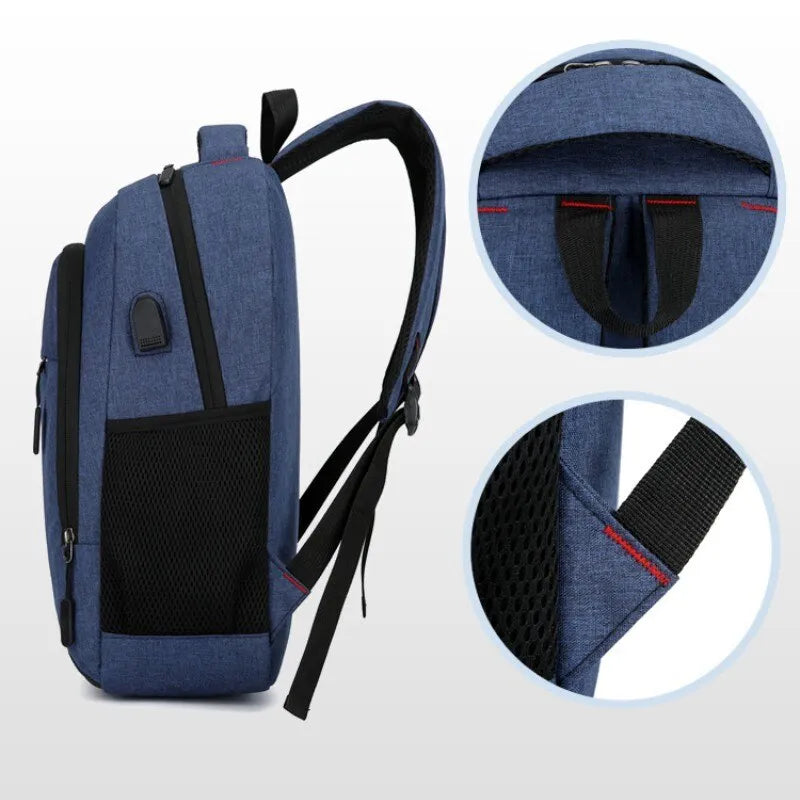 Large Capacity Men's BackPack With USB Charger - Essential Grove