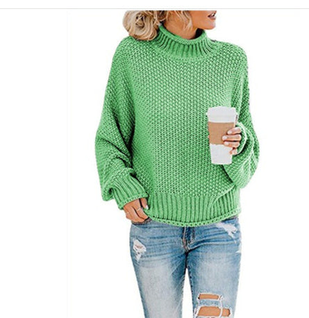 Women’s Solid Knit Turtleneck Sweater