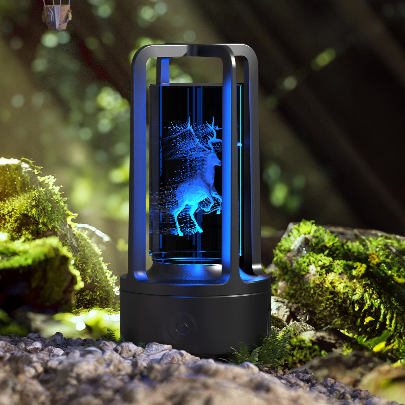 Creative 2-in-1 Audio Acrylic Crystal Lamp And Bluetooth Speaker Valentine's Day Gift Touch Night Lamp - Essential Grove