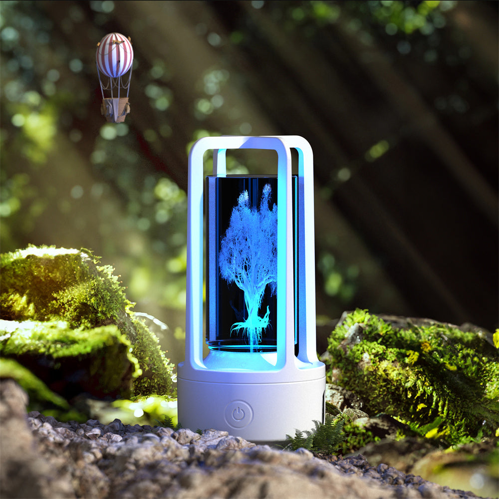 Creative 2-in-1 Audio Acrylic Crystal Lamp And Bluetooth Speaker Valentine's Day Gift Touch Night Lamp - Essential Grove