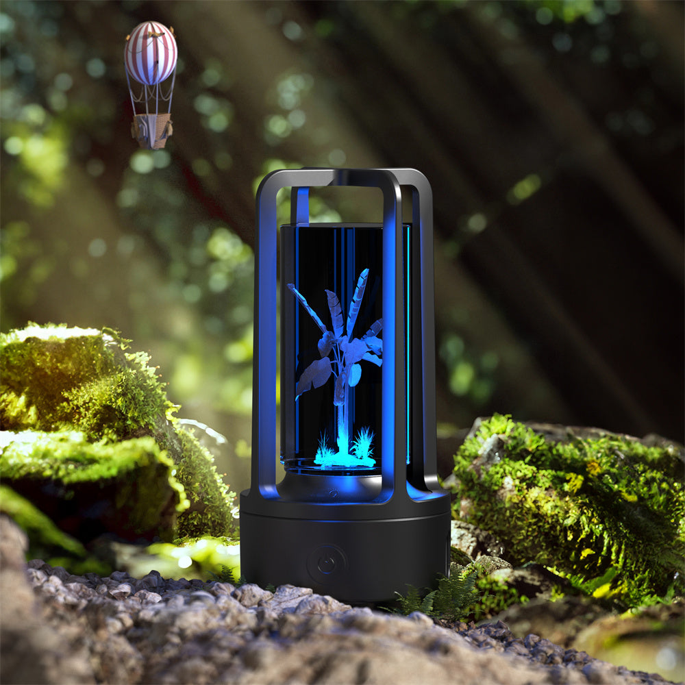 Creative 2-in-1 Audio Acrylic Crystal Lamp And Bluetooth Speaker Valentine's Day Gift Touch Night Lamp - Essential Grove