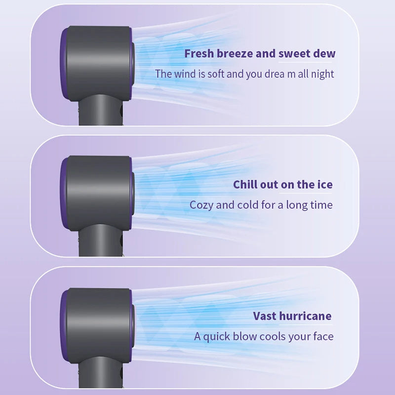 Portable Handheld Turbo Cooling Fan – 3000mAh Rechargeable
