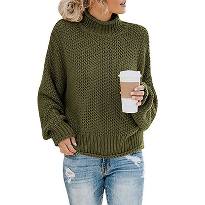 Women’s Solid Knit Turtleneck Sweater