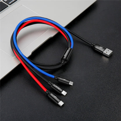 Baseus 3-in-1 Fast Charging Cable - Essential Grove