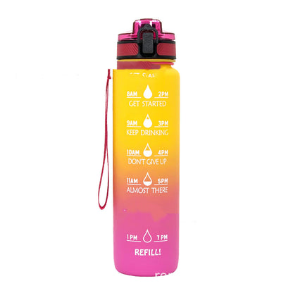 Sports Frosted Gradient Water Bottle - Essential Grove
