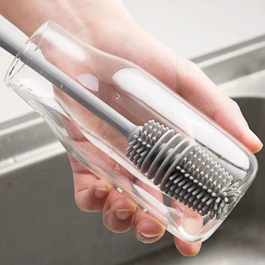 Long Handle Cleaning Brush For Cups And Bottles - Essential Grove