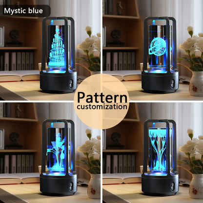 Creative 2-in-1 Audio Acrylic Crystal Lamp And Bluetooth Speaker Valentine's Day Gift Touch Night Lamp - Essential Grove