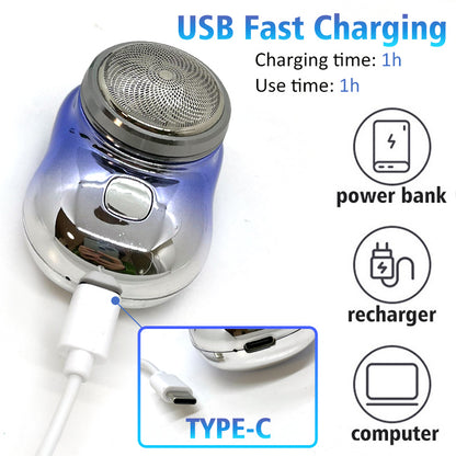 Mini Portable USB Rechargeable Shaver For Men - Essential Grove