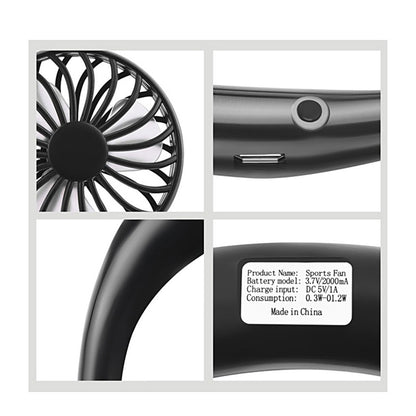 Hanging Neck Portable Charging Fan