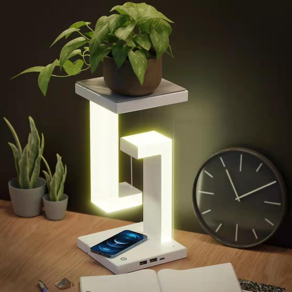 Creative Smartphone Charging Suspension Table Lamp - Essential Grove