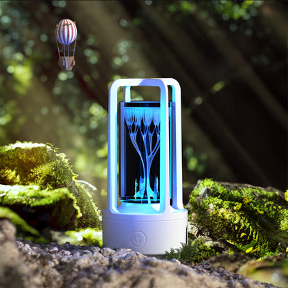 Creative 2-in-1 Audio Acrylic Crystal Lamp And Bluetooth Speaker Valentine's Day Gift Touch Night Lamp - Essential Grove