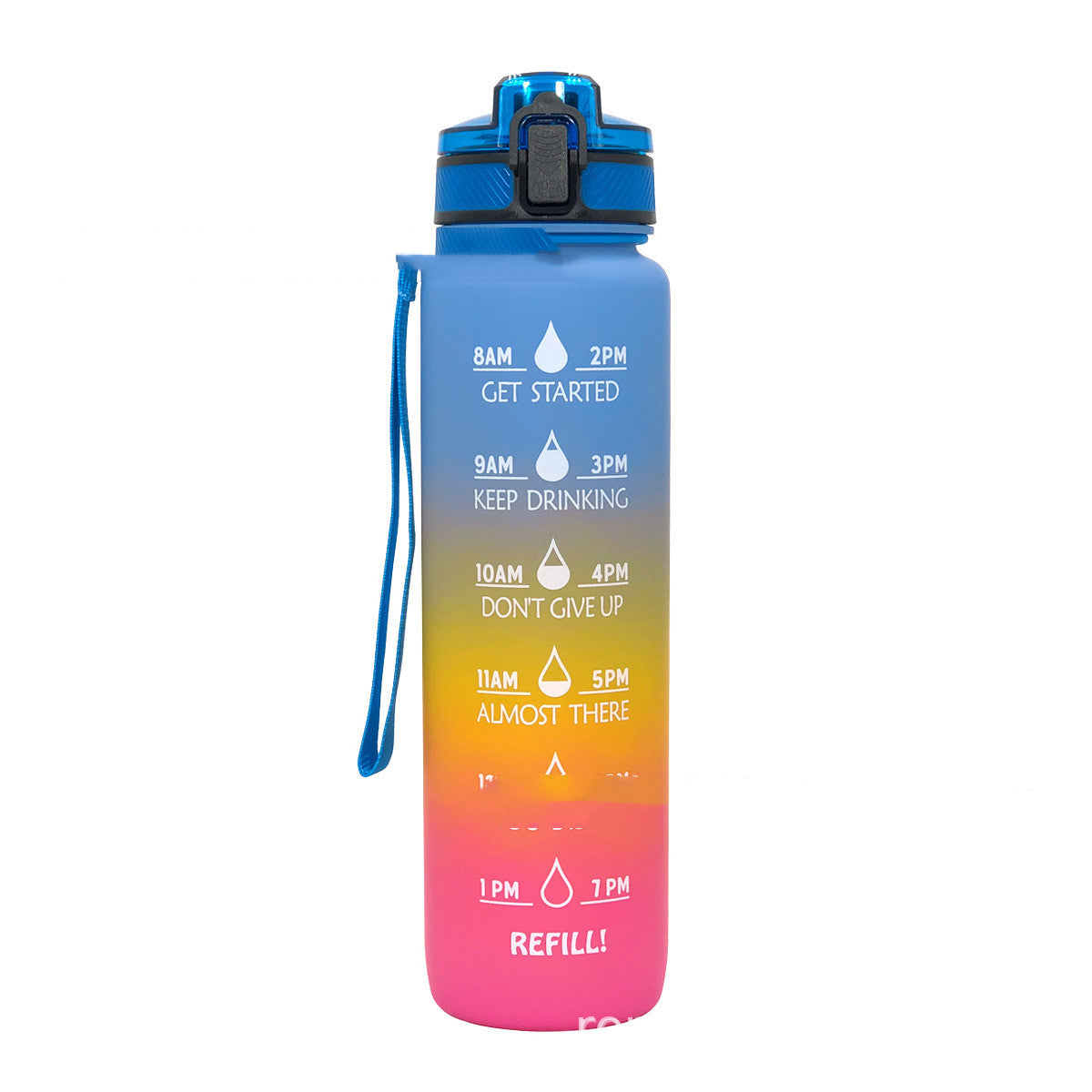Sports Frosted Gradient Water Bottle - Essential Grove